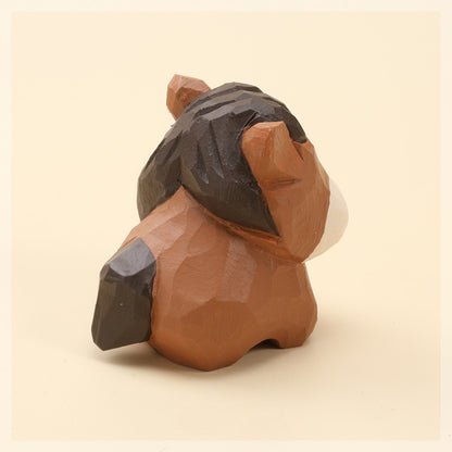 Gohobi Handcrafted Wooden Pony Horse Ornament