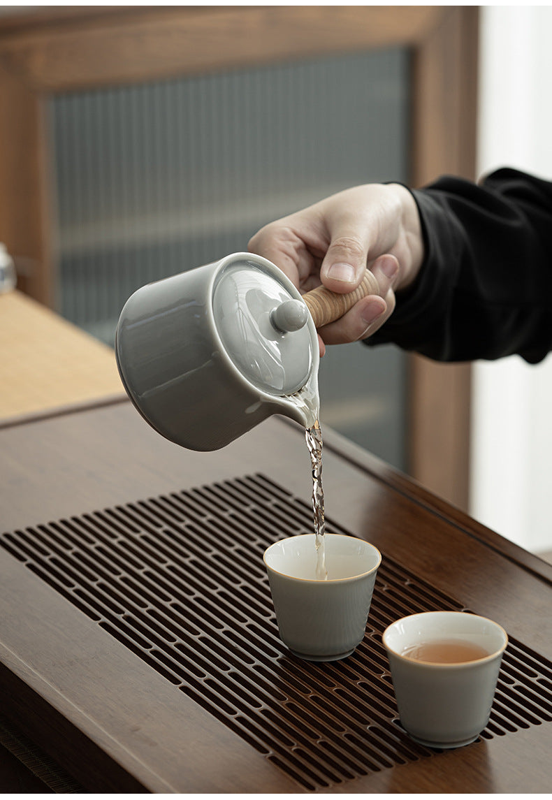 Gohobi Japanese Style Ice Grey Teapot 001