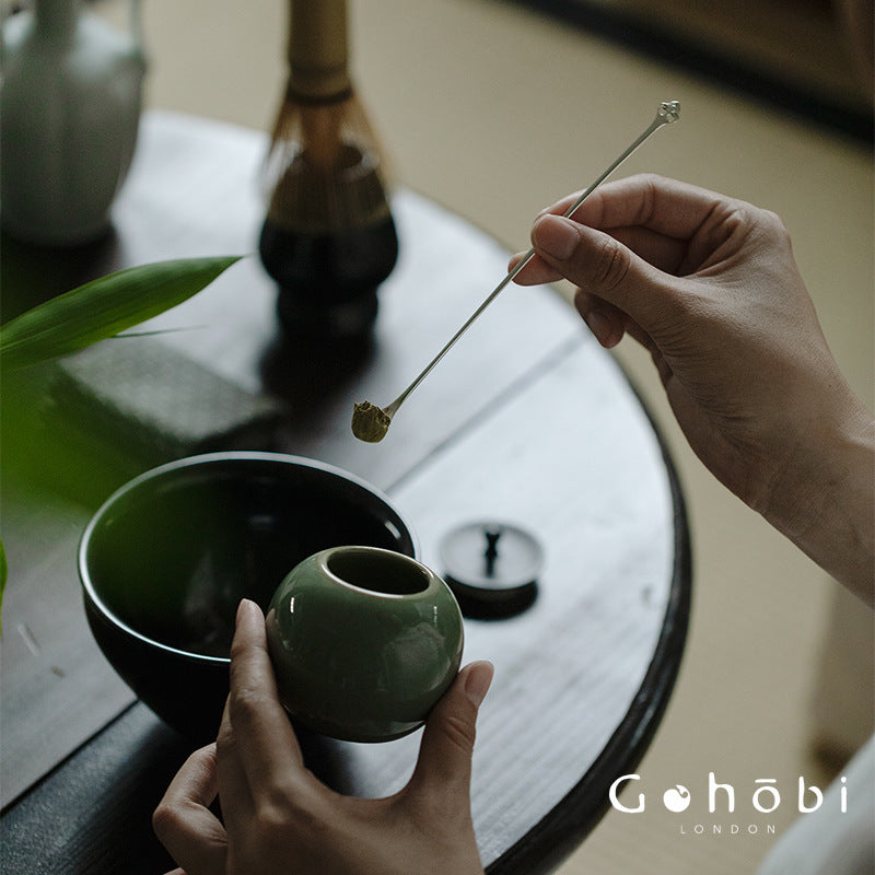 Gohobi Song-Inspired Matcha Travel Tea Set – Jianzhan Bowl with Travel Bag
