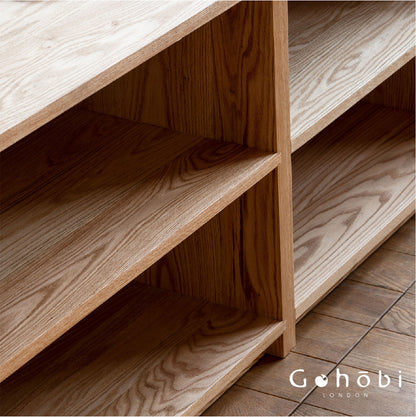 Gohobi Handmade Solid Wood Display Cabinet – Studio Storage Display Collection Cabinet | FSC Certified Furniture