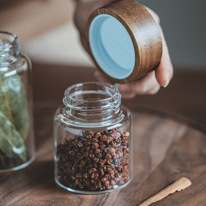 Gohobi Wooden Lid Sealed Container Storage