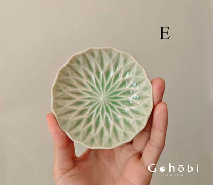 Gohobi Japanese Mino-yaki Ice Crack Small Plate [Made in Japan] – Sauce & Dipping Dish