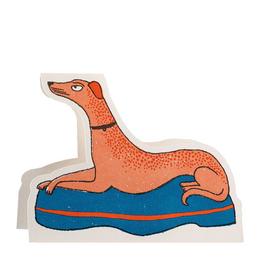 HereThe Crossed Paw Dog | Letterpress Cards | Cut-out Cards