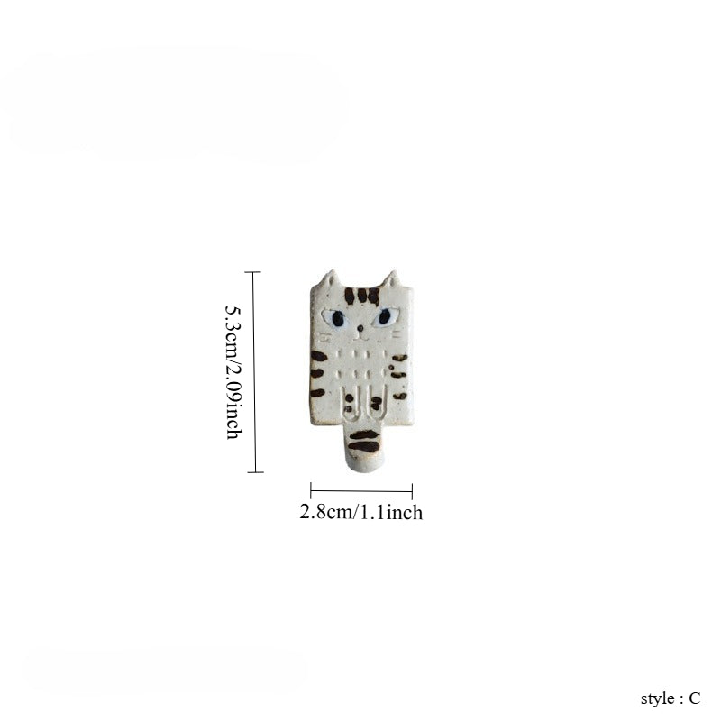 Gohobi Ceramic Cat & Dog Chopstick Rest