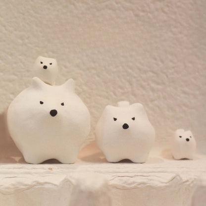 Gohobi x Little Diary Handmade Ceramic Samoyed Dog