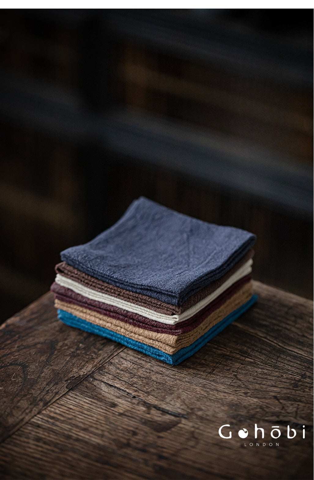 Gohobi Zen Ramie Tea Towel – Absorbent Tea Cloth for Gongfu Tea Table and Teapot