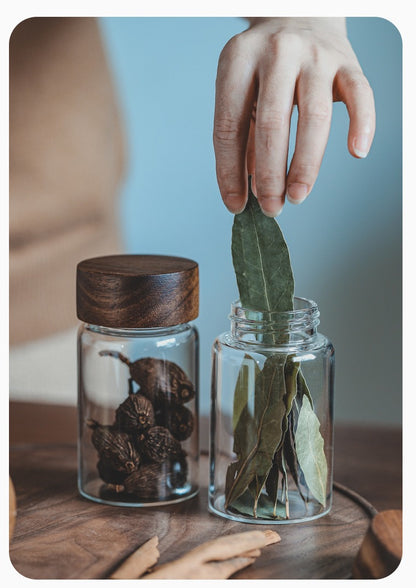 Gohobi Wooden Lid Sealed Container Storage