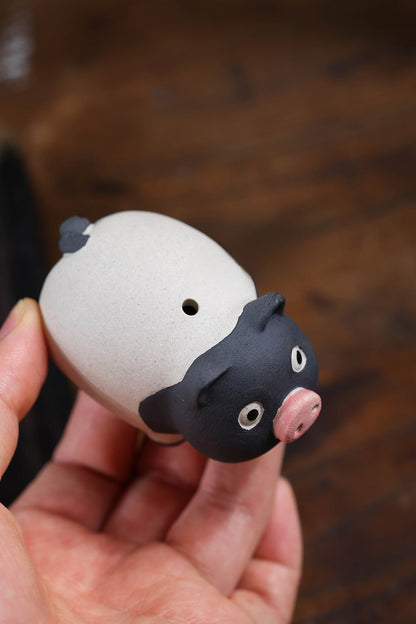 Roaring Gongtang purple sand tea pet pig ornament boutique can raise Jingtang pig personalized tea play tea table tea table tea set accessories