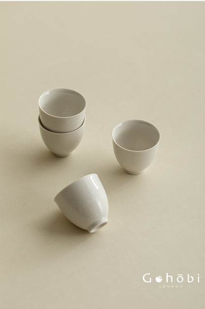 Gohobi Wood Ash Glaze Teacup – Plain Ceramic Small Gongfu Tea Cup