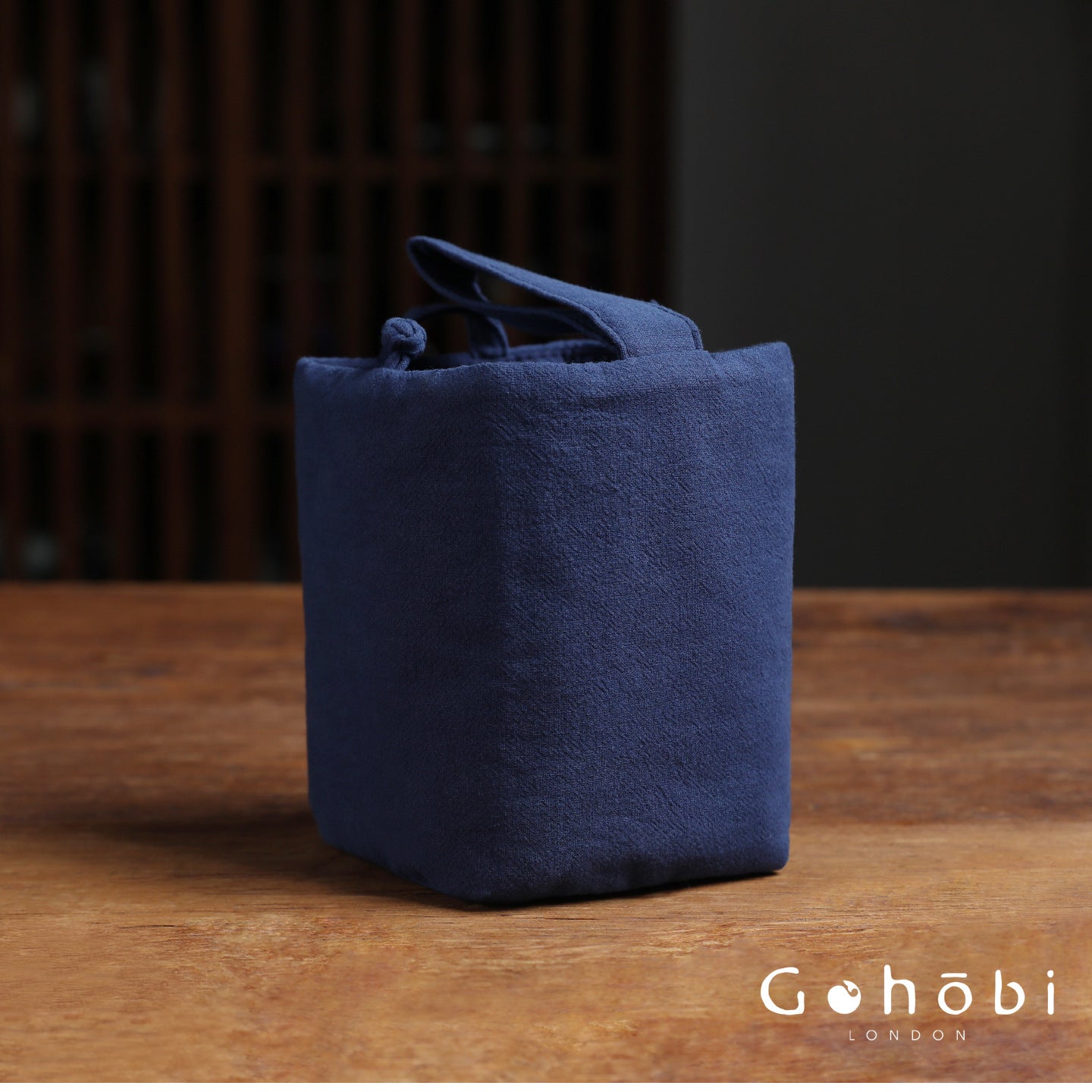 Gohobi Classic Travel Teaware Bag – Plain Cotton Tea Set Storage & Outdoor Carry Case
