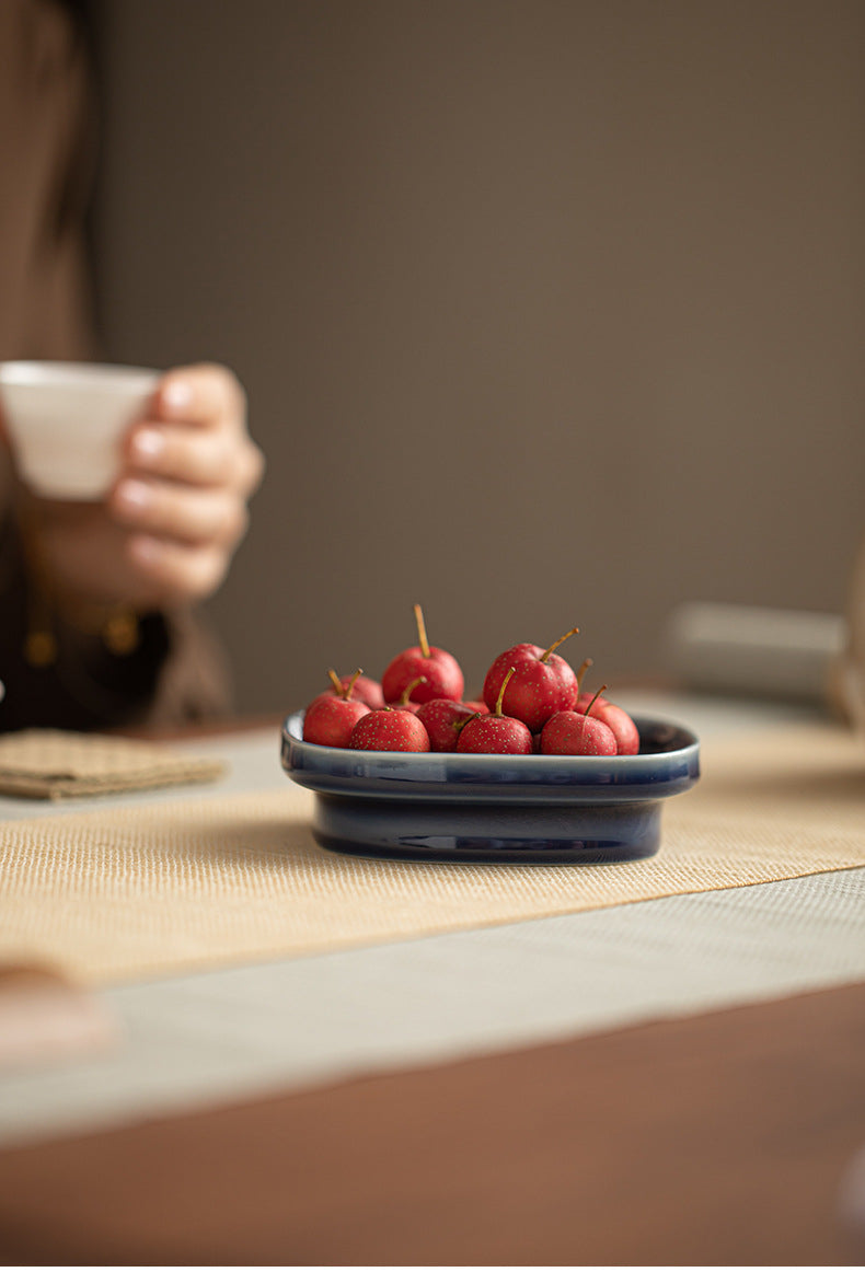 Gohobi Traditional Japanese Glazed Fruit Nuts Small Plate - Wave 009