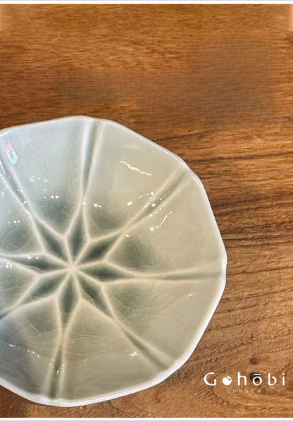 Gohobi Japanese Mino-yaki Ice Crack Small Plate [Made in Japan] – Sauce & Dipping Dish