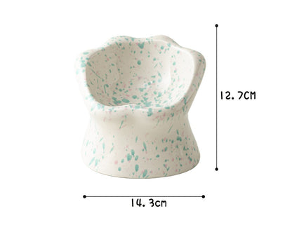 Gohobi Cat Paw Raised Ceramic Pet Bowl