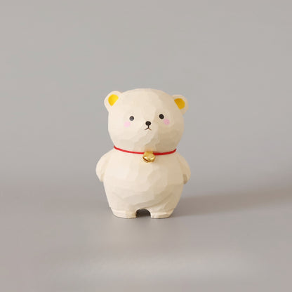 Gohobi Handcrafted Wooden Bear Ornament