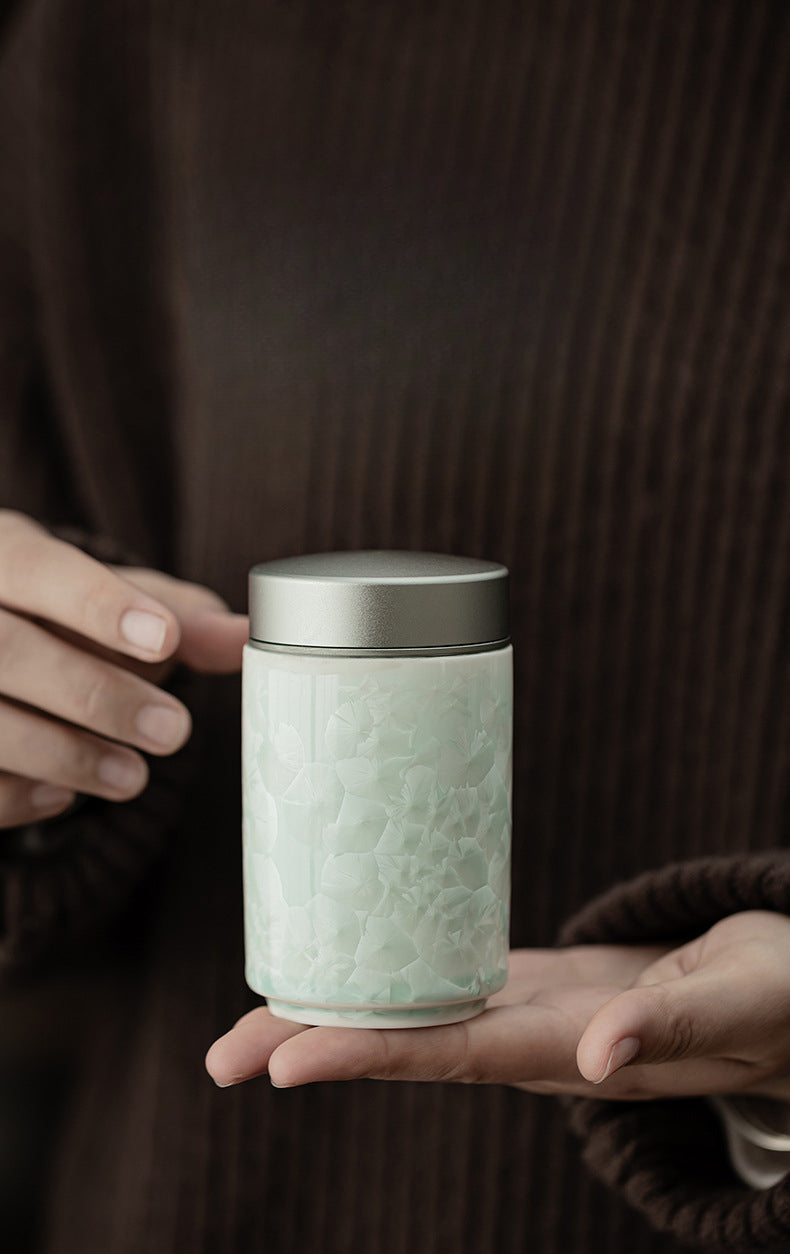 Gohobi Crystal Glazed Storage Jar 001