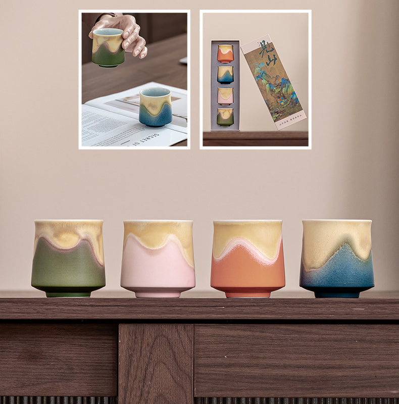 Gohobi Colourful Mountain Tea Cup Set 002