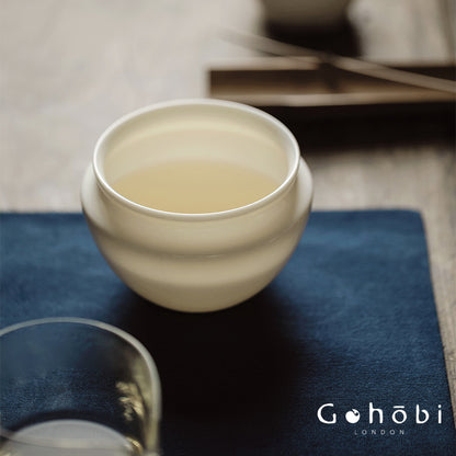 Gohobi Jade Porcelain Tea Wash Bowl – Ceramic Tea Rinse Basin for Gongfu Tea