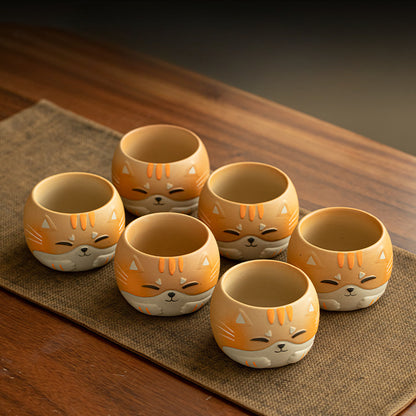 Gohobi Hand-painted Cat Master Tea Cup Coffee Mug