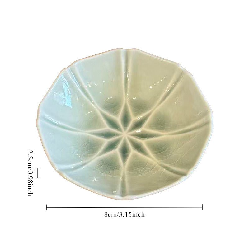 Gohobi Japanese Mino-yaki Ice Crack Small Plate [Made in Japan] – Sauce & Dipping Dish