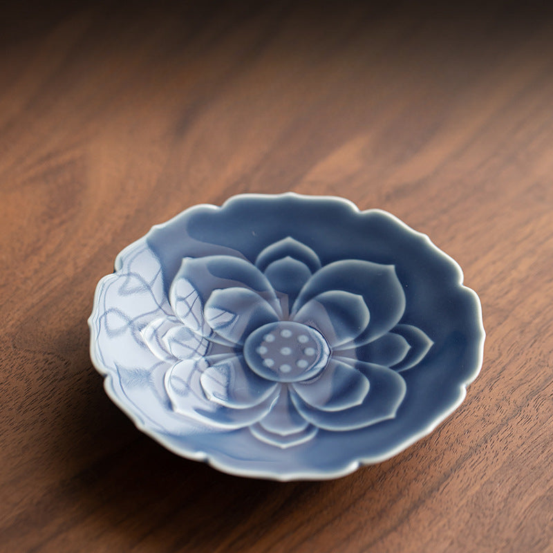 Gohobi Traditional Japanese Glazed Fruit Nuts Small Plate - Lotus 013
