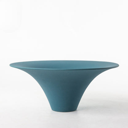 Gohobi Japanese Ikebana Ceramic Flower Bowl – Matte Zen Large Flower Arrangement Vase
