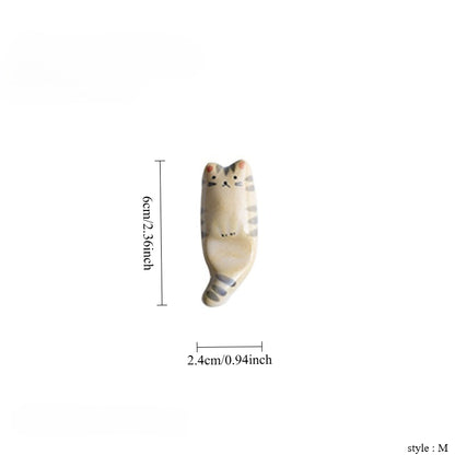 Gohobi Ceramic Cat & Dog Chopstick Rest