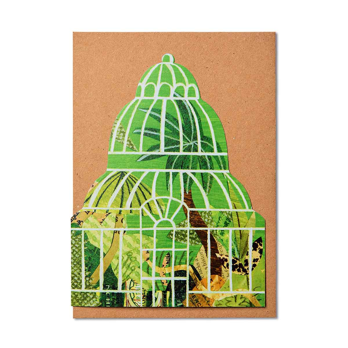 Mortlake Papers Palm House Shaped Greeting Card [Made in the UK]