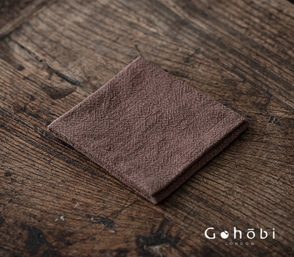 Gohobi Zen Ramie Tea Towel – Absorbent Tea Cloth for Gongfu Tea Table and Teapot