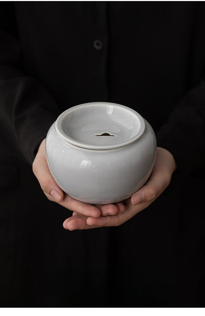 Cendres glacées Yuanshan Jianshui ménage tasse moyenne et petite tasse à thé lavage céramique réservoir de résidus de thé réservoir d'eau simple accessoires de service à thé de kung fu