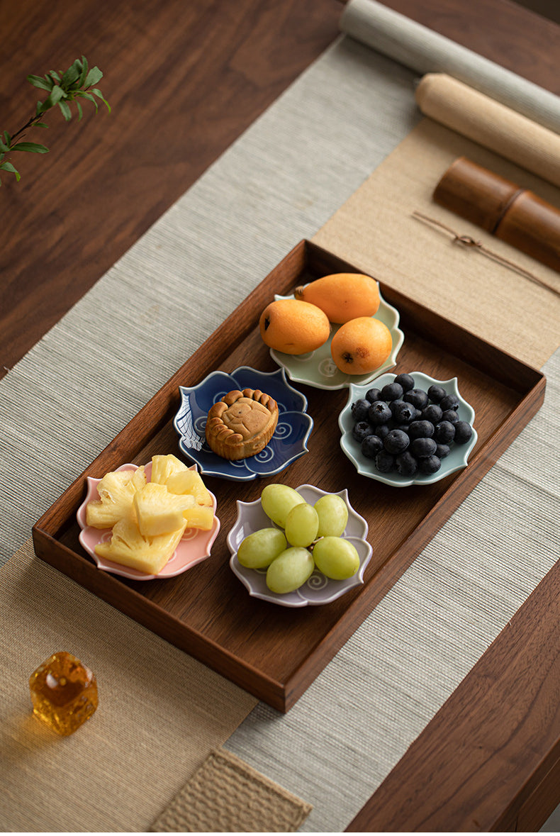 Gohobi Traditional Japanese Glazed Fruit Nuts Small Plate - Lianyun 012