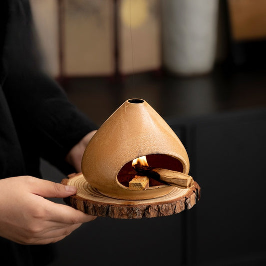 Gohobi Little Bean Ceramic Aromatherapy Fireplace Burner