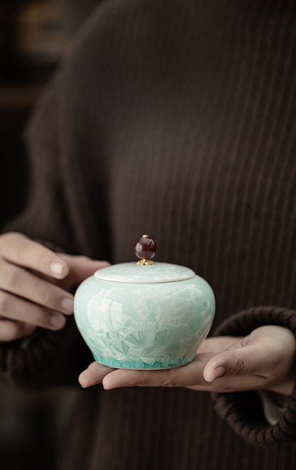 Gohobi Crystal Glazed Storage Jar 002