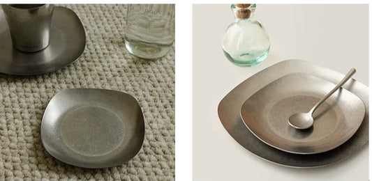 Gohobi Retro 304 Stainless Steel Square Plate