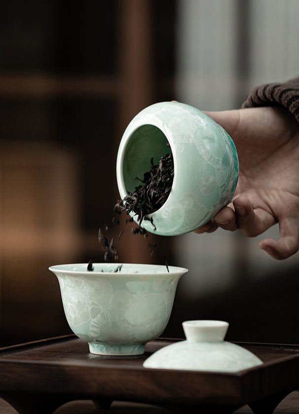 Gohobi Crystal Glazed Storage Jar 002