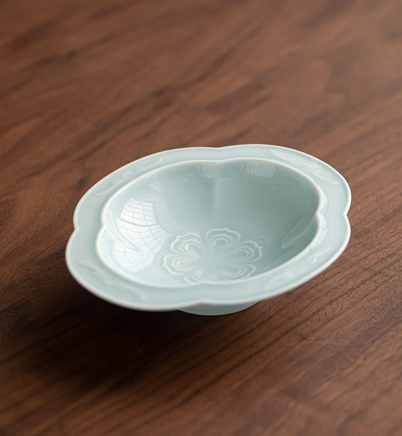 Gohobi, petite assiette de fruits glacés traditionnels japonais - Begonia Lotus 008