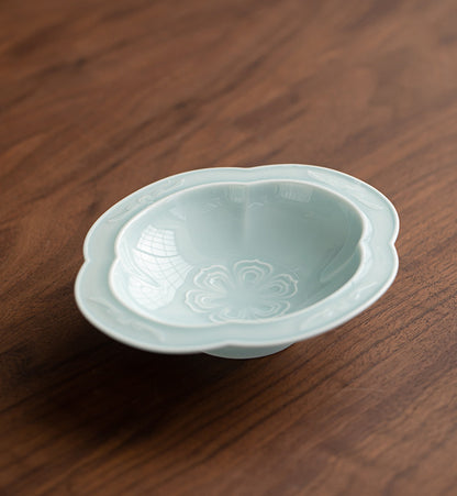 Gohobi, petite assiette de fruits glacés traditionnels japonais - Begonia Lotus 008