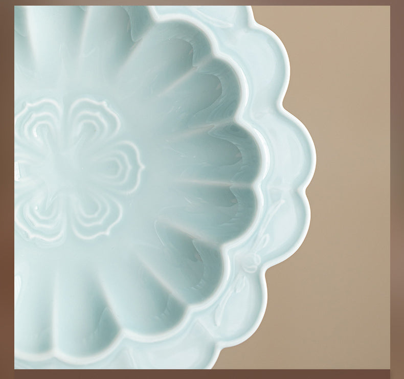 Gohobi, petite assiette de fruits glacés japonais traditionnels - Chrysanthème 001