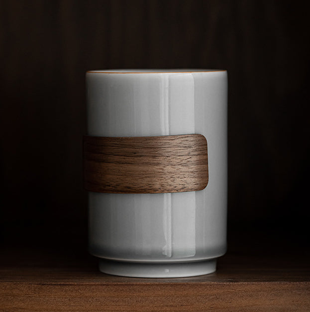 Gohobi Japanese Style Ice Grey and Green Tea Cup 001