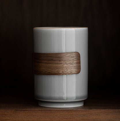 Gohobi Japanese Style Ice Grey and Green Tea Cup 001