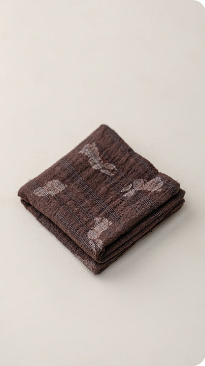 Torchon Gongfu en coton et lin teint à la main Gohobi
