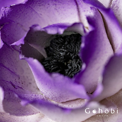 Gohobi Handmade Floral Incense Holder 010 - Purple and Pink Peony