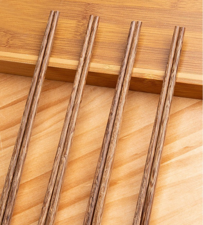 Gohobi A Set of 5 Pairs of Essential Wooden Chopsticks