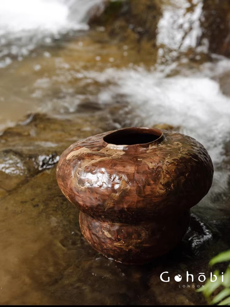 Gohobi Japanese-style Wabi Sabi Handmade Zen Large Vase 025