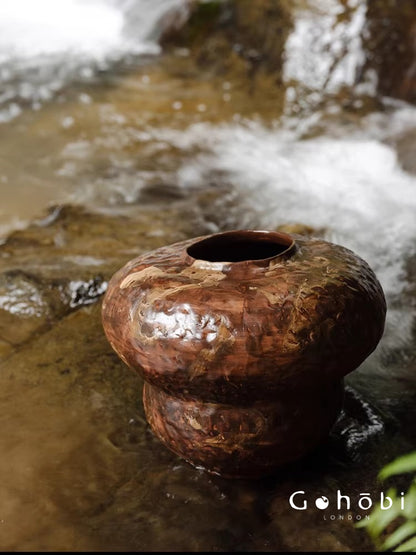 Gohobi Japanese-style Wabi Sabi Handmade Zen Large Vase 025