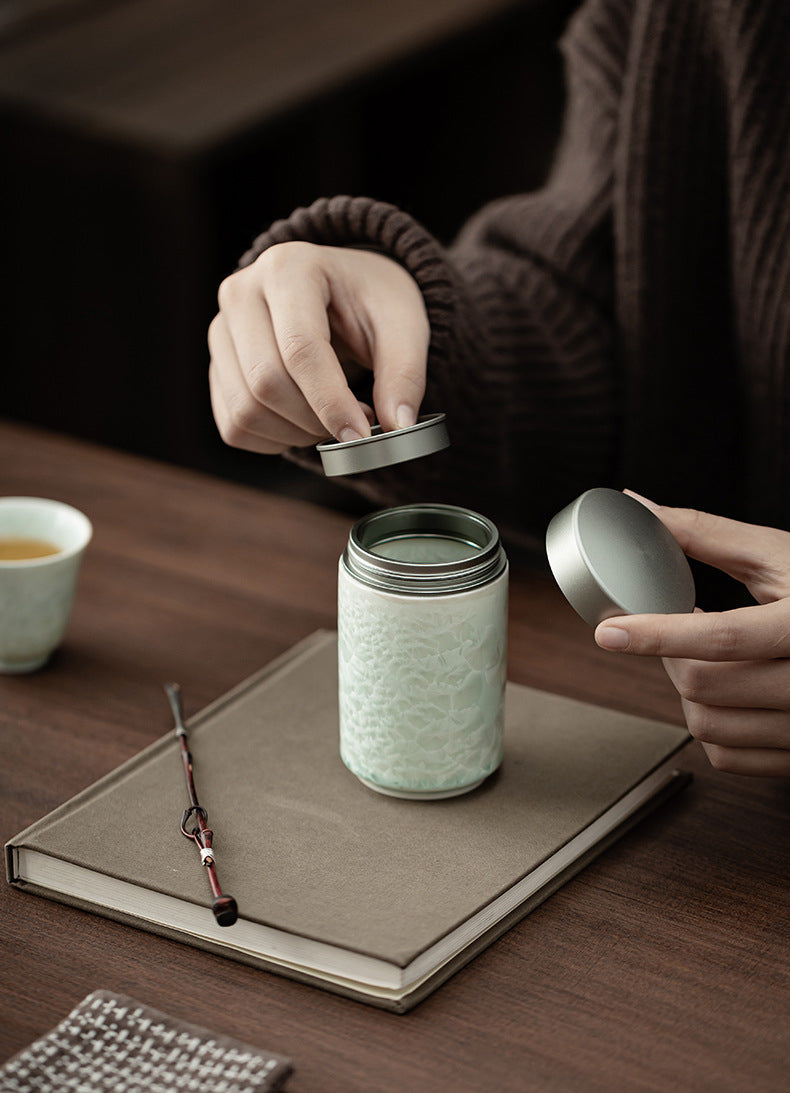 Gohobi Crystal Glazed Storage Jar 001