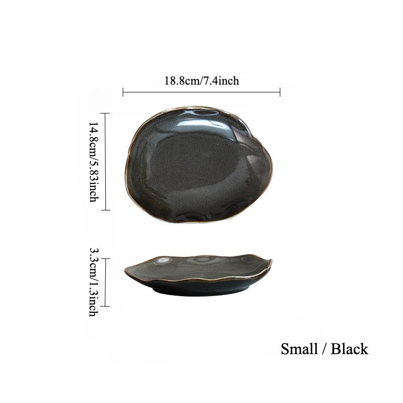 Gohobi Vintage Kiln-Change Irregular Plate