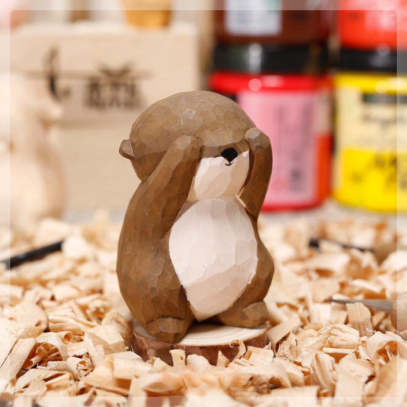 Gohobi Handmade Wooden Otter Ornament