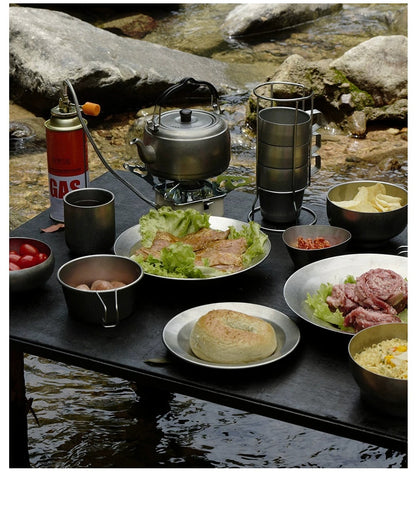 Gohobi Japanese-Style 304 Stainless Steel Deep Pasta Plate