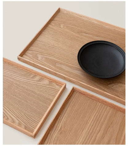 Gohobi Japanese-Style Solid Wood Serving Tray