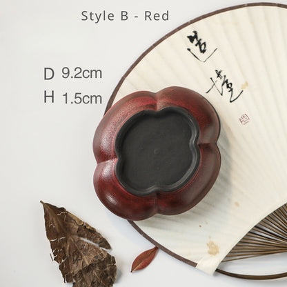 Gohobi Ceramic Red Brushing Coaster